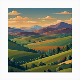 Landscape Painting 6 Canvas Print