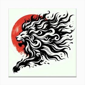 Lion Tattoo Canvas Print