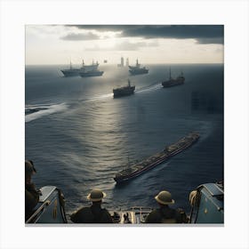 Naval Warfare - Ships at Sea 26 Canvas Print