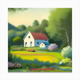 House In The Countryside 6 Canvas Print