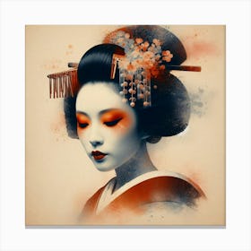 Japan Geisha Visual 129 Canvas Print