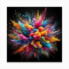 Colorful Powder Explosion 9 Canvas Print