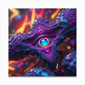 Psychedelic Eye of Aegis Canvas Print