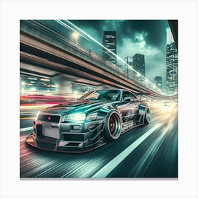 Midnight Dreams - Skyline GT-R Canvas Print