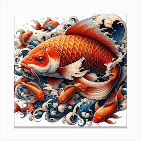 Fish of Koi Carp 3 Canvas Print