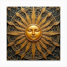 Golden Sun 1 Canvas Print