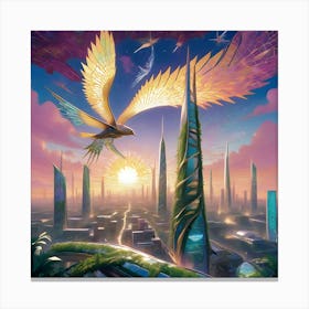 Bird Of The City Canvas Print