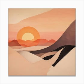 Desert Landscape - Desert Stock Videos & Royalty-Free Footage 1 Canvas Print