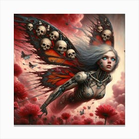 'Flying Skulls' Canvas Print