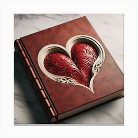 Heart Shaped Book 6 Canvas Print