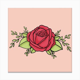 Rose of Red Canvas Print