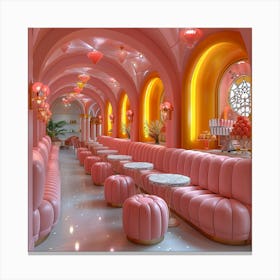 Pink Bar Canvas Print