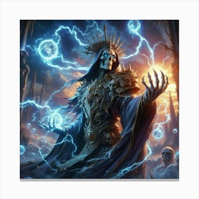 Lich Chain Lightning Canvas Print