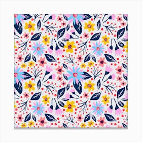 Ditsy Spring Florals Canvas Print