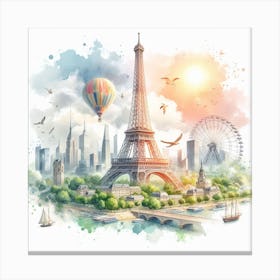 Eiffel Tower 2 Canvas Print