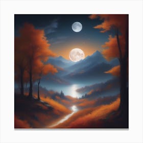 Harvest Moon Dreamscape 13 Canvas Print
