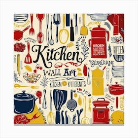 Kitchen Wall Art Canvas Print