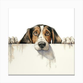 Treeing Walker Coonhound Dog 3 Canvas Print