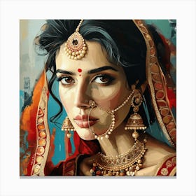 Indian Bride1 Canvas Print