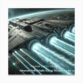 A High Tech Sci Fi Scene Depicting The Nautilus St Converted Canvas Print