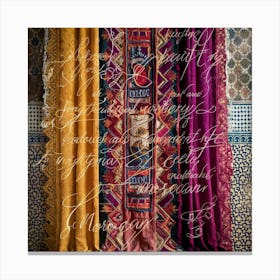 Moroccan Curtains Canvas Print