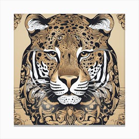 Jaguar Head Canvas Print