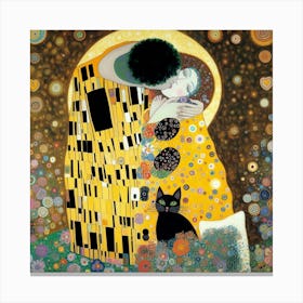 gustav klmit the kiss Canvas Print