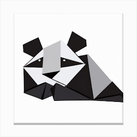 Origami Panda Canvas Print