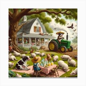 Farm Animals 8 Canvas Print