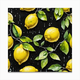 Lemon art 1 Canvas Print