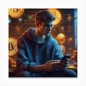 Bitcoin Wallet Canvas Print