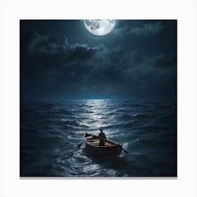 Full Moon In The Sky Canvas Print