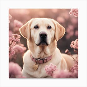 Portrait Of A Labrador Retriever Canvas Print