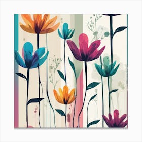 Colorful Flowers 4 Canvas Print