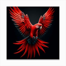 Red Parrot 2 Canvas Print