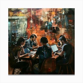 A Startup Incubator Oil Painting Illustration 1718666902 3 Canvas Print