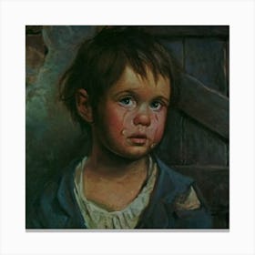 Boy Crying Canvas Print