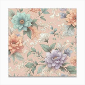 Floral Wallpaper 6 Canvas Print