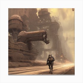 Futuristic City Canvas Print