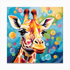 Giraffe Painting Canvas Print