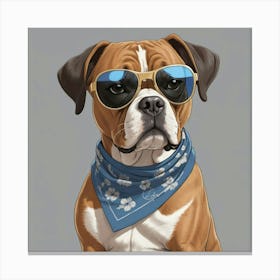 Boxer Dog Canvas Print