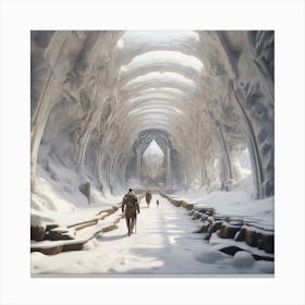 Tunnel to another civilization Canvas Print