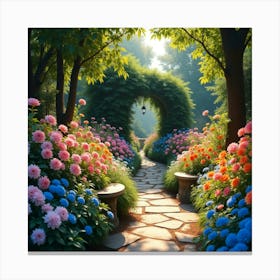 Garden Path 3 Canvas Print