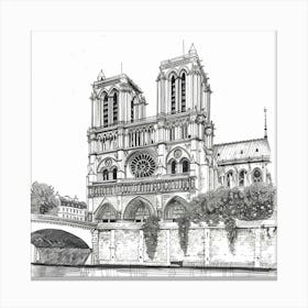 Notre Dame Cathedral 3 Canvas Print