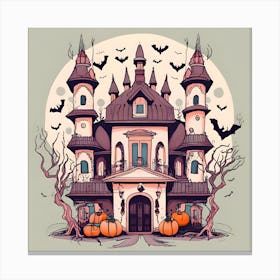 Halloween Castle 1 Canvas Print