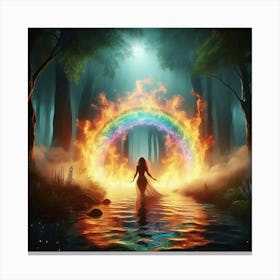 Fairy In The Forest Canvas Print