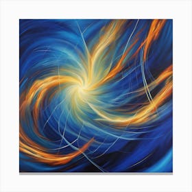 Blue Vortex Canvas Print