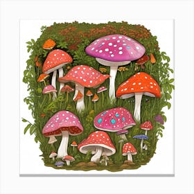 Mushroom Garden Canvas Print