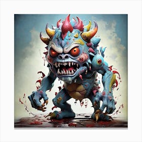 Zombie Demon Canvas Print