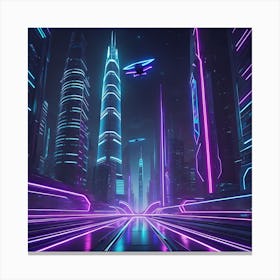 Futuristic Heights Canvas Print